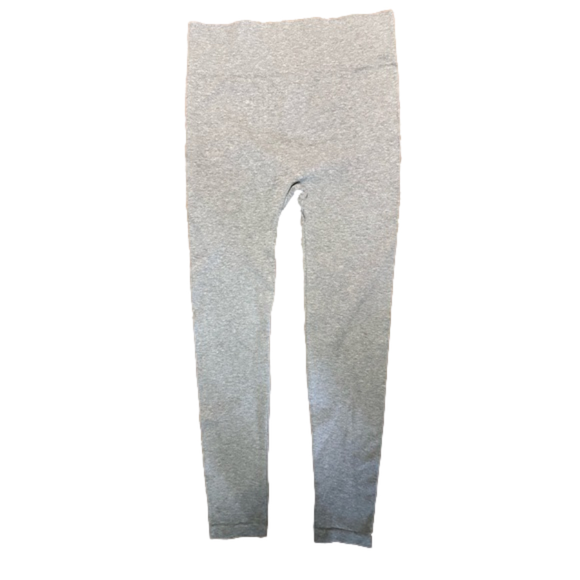 Electric Yoga Pants - Women's Electric Yoga Leggings - ribbed light gray/stretchy Sz 1X - EGUC